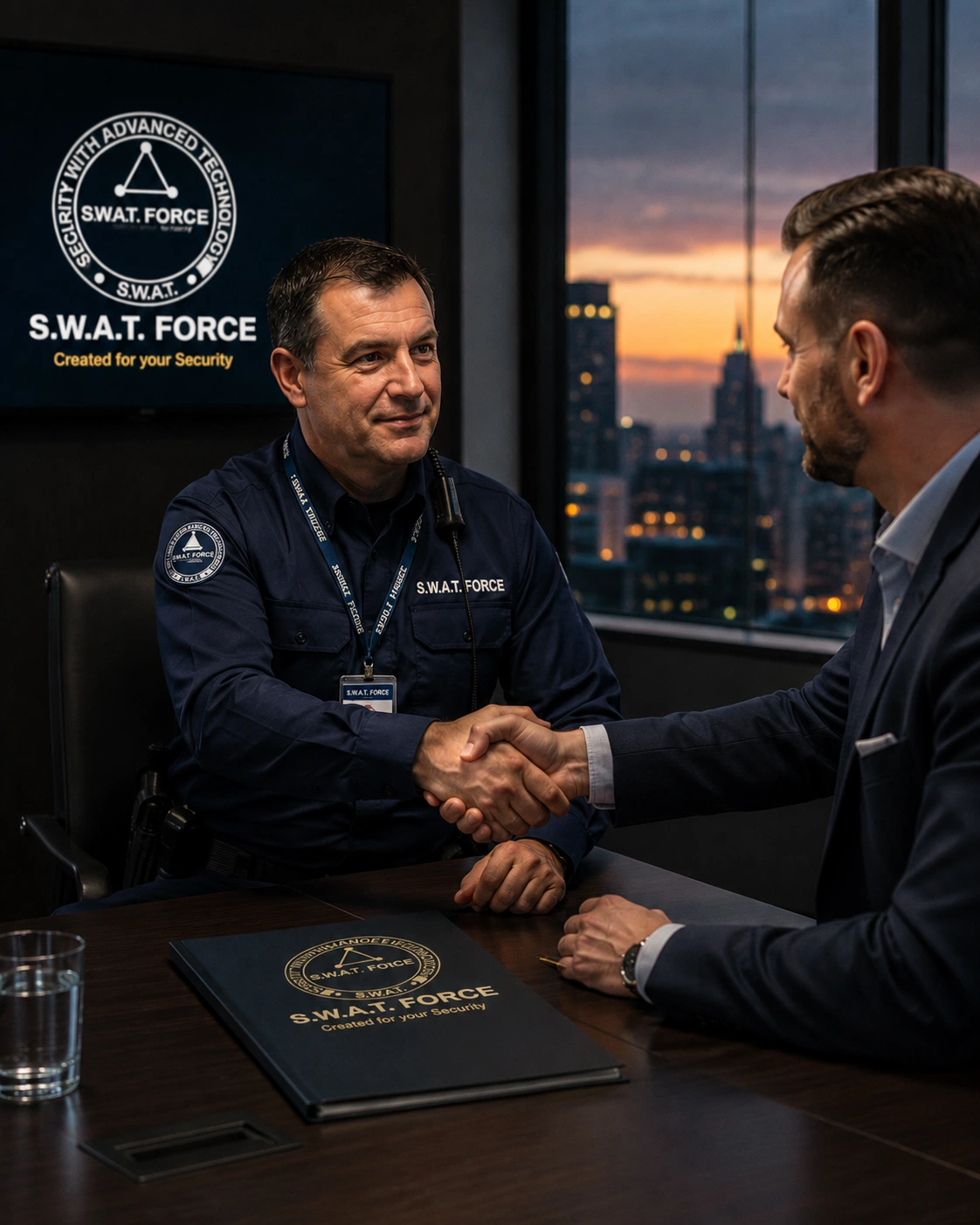 Consultant SWAT FORCE realizând audit de securitate la sediul clientului